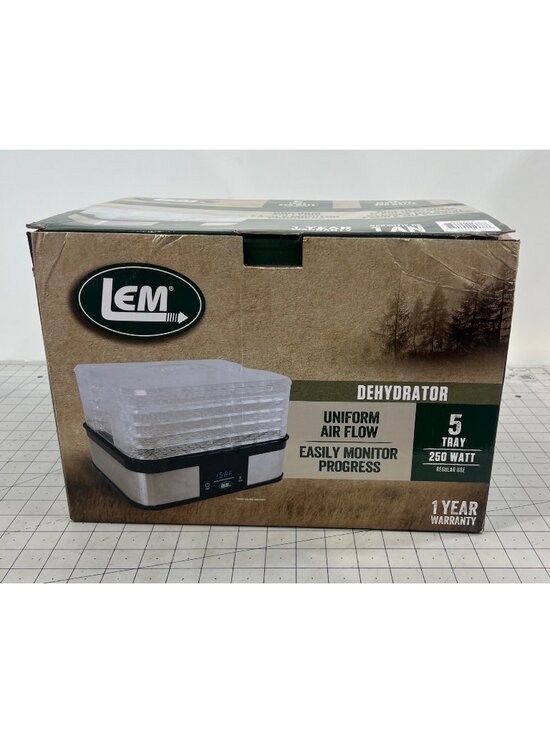 LEM PRODUCTS Other - LEM 5-Tray Food Dehydrator With Uniform Airflow & Digital Controls 250 Watts new